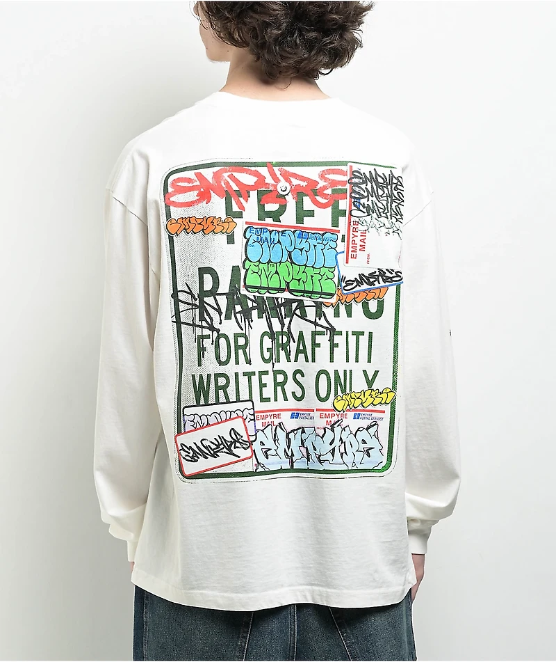 Empyre Tagged Signs White Long Sleeve T-Shirt