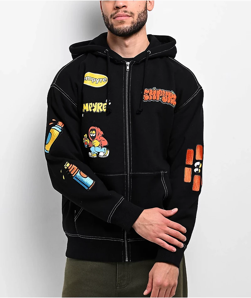 Empyre Tagger Black Zip Hoodie