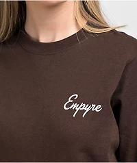 Empyre Talk Is Cheap Brown Long Sleeve T-Shirt