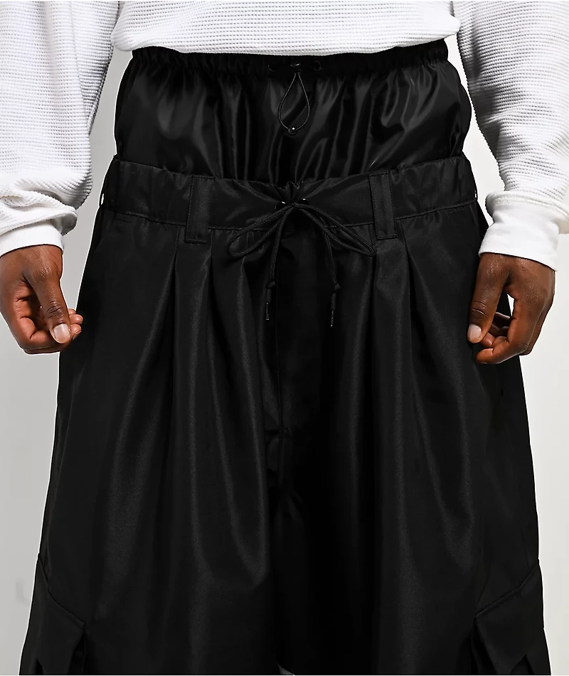 Empyre Tamarak Black & Grey 10K Ultra Baggy Snowboard Pants