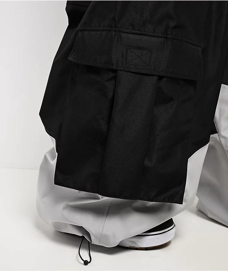 Empyre Tamarak Black & Grey 10K Ultra Baggy Snowboard Pants