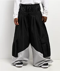 Empyre Tamarak Black & Grey 10K Ultra Baggy Snowboard Pants