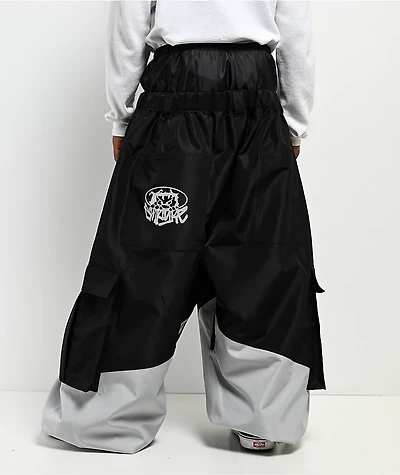 Empyre Tamarak Black & Grey 10K Ultra Baggy Snowboard Pants