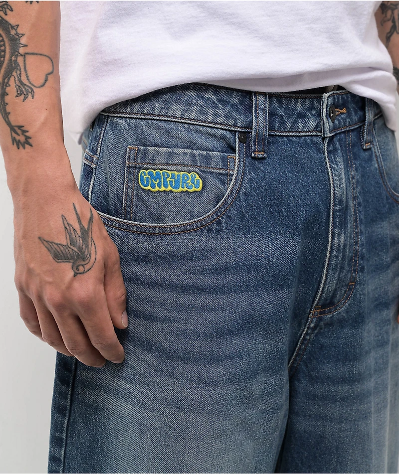 Empyre Tank Blue Wash Ultra Wide Skate Jeans