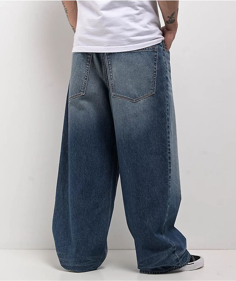 Empyre Tank Blue Wash Ultra Wide Skate Jeans