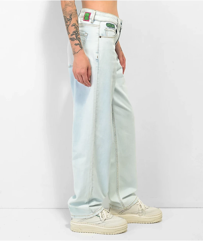 Empyre Tara Low Rise Whisper Wash Denim Skate Jeans