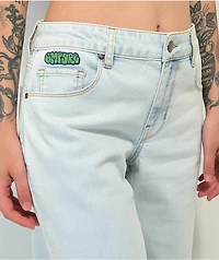 Empyre Tara Low Rise Whisper Wash Denim Skate Jeans