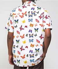 Empyre Tate Flutter By White Short Sleeve Button Up Shirt