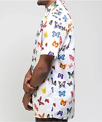 Empyre Tate Flutter By White Short Sleeve Button Up Shirt