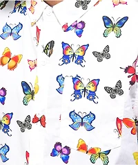 Empyre Tate Flutter By White Short Sleeve Button Up Shirt