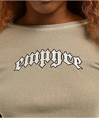 Empyre Thelma Mermaid Thermal Long Sleeve Crop T-Shirt