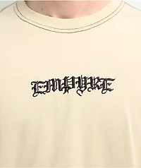 Empyre Throne Embroidered Knit Cream T-Shirt
