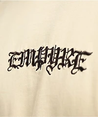Empyre Throne Embroidered Knit Cream T-Shirt