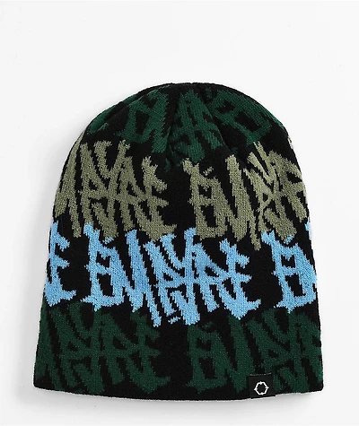 Empyre Thrown Black Skull Cap Beanie