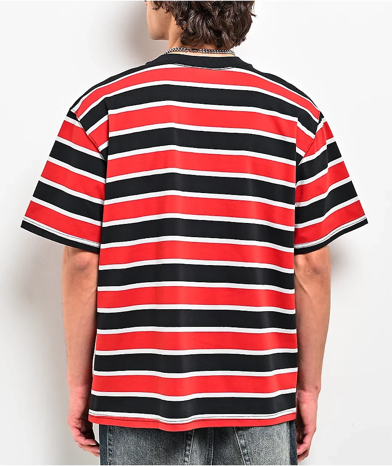 Empyre Tiger Red & Black Stripe Pocket T-Shirt