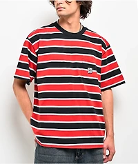 Empyre Tiger Red & Black Stripe Pocket T-Shirt