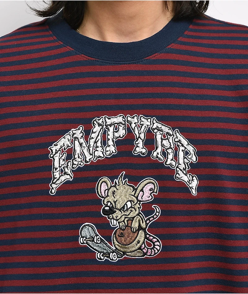 Empyre Tiny Tim Maroon Stripe T-Shirt