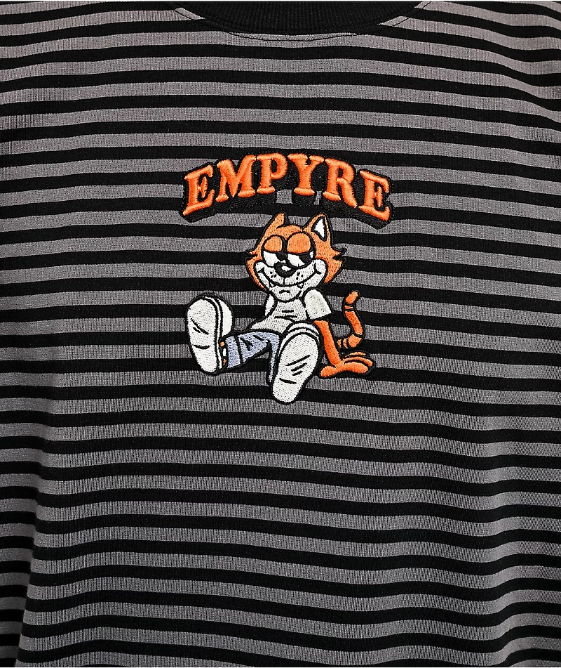 Empyre Tiny Tim Stripe Black & Grey T-Shirt