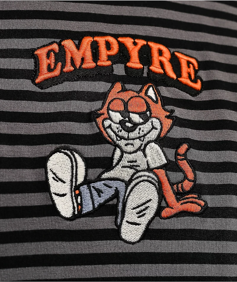 Empyre Tiny Tim Stripe Black & Grey T-Shirt