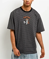 Empyre Tiny Tim Stripe Black & Grey T-Shirt
