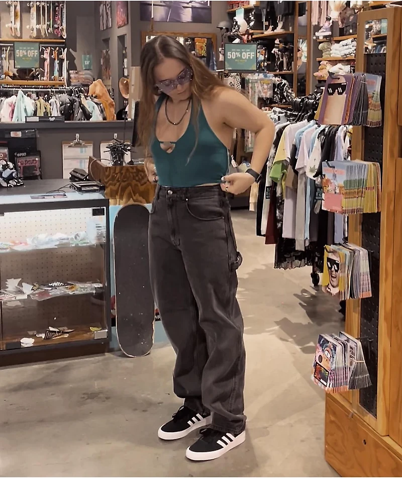 Empyre Tori 90s Black Wash Carpenter Skate Jeans