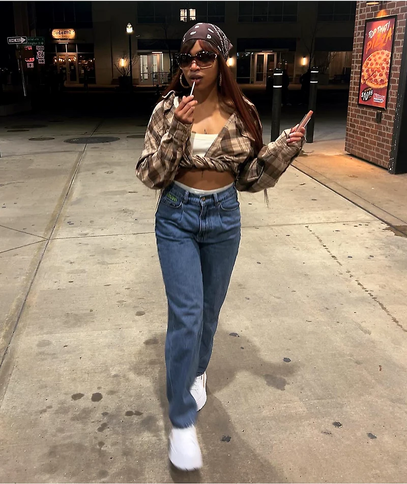 Empyre Tori 90s Medium Wash Denim Skate Jeans