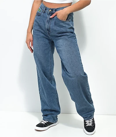 Empyre Tori 90s Medium Wash Denim Skate Jeans