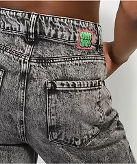 Empyre Tori Black Acid Wash Skate Jeans