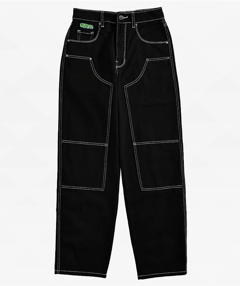 Empyre Tori Black Double Knee Carpenter Pants
