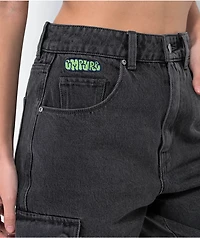 Empyre Tori Coal Denim Cargo Shorts