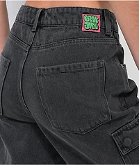 Empyre Tori Coal Denim Cargo Shorts