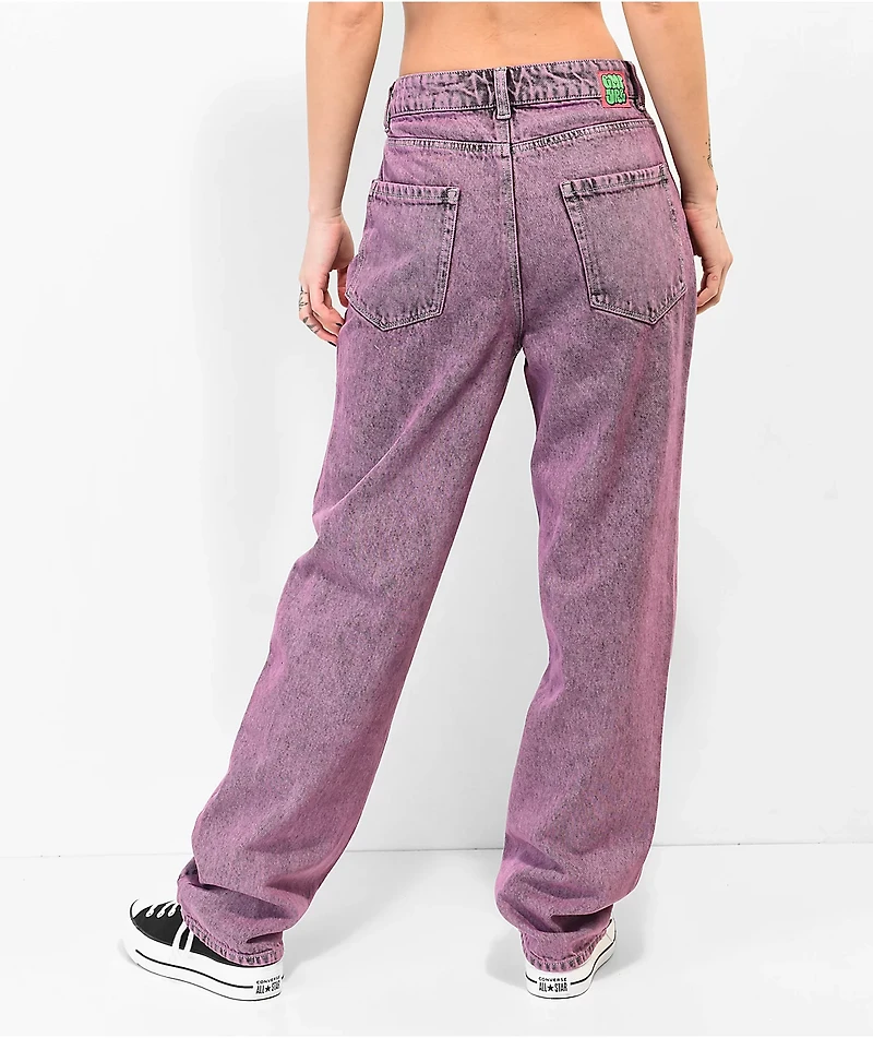 Empyre Tori Fuscia Acid Wash Skate Jeans
