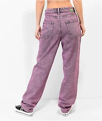 Empyre Tori Fuscia Acid Wash Skate Jeans