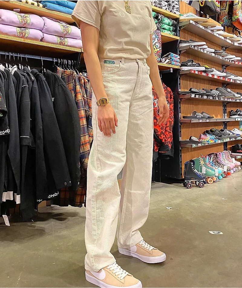 Empyre Tori Off-White Corduroy Skate Pants