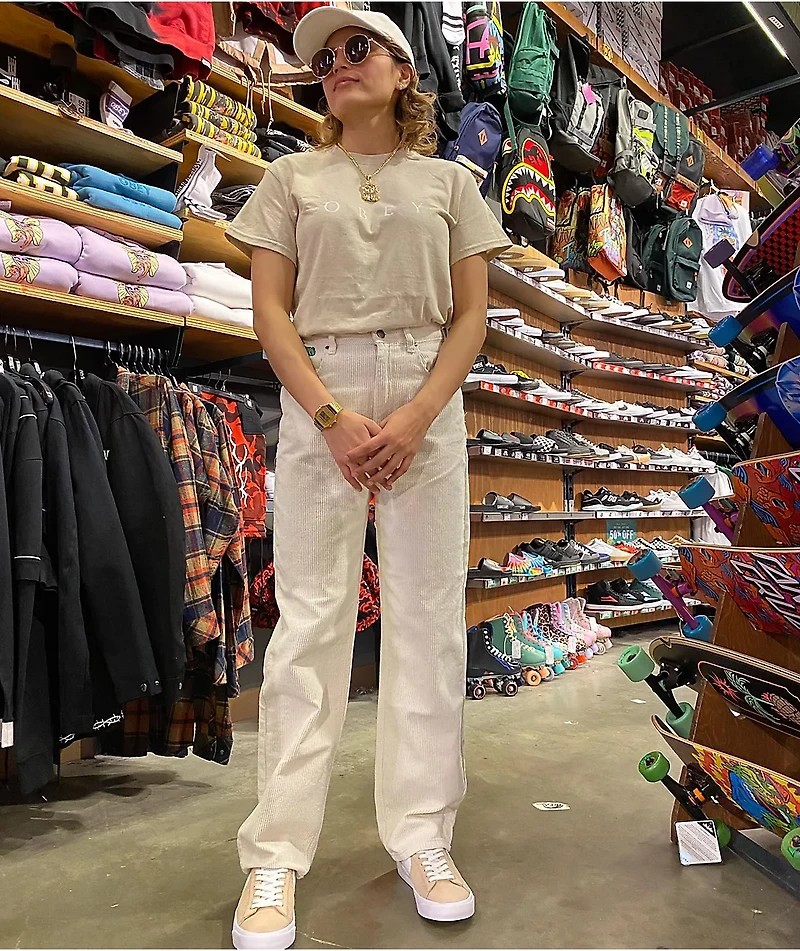 Empyre Tori Off-White Corduroy Skate Pants