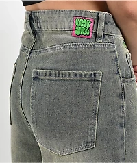 Empyre Tori Overdyed Petrol Wash Skate Jeans