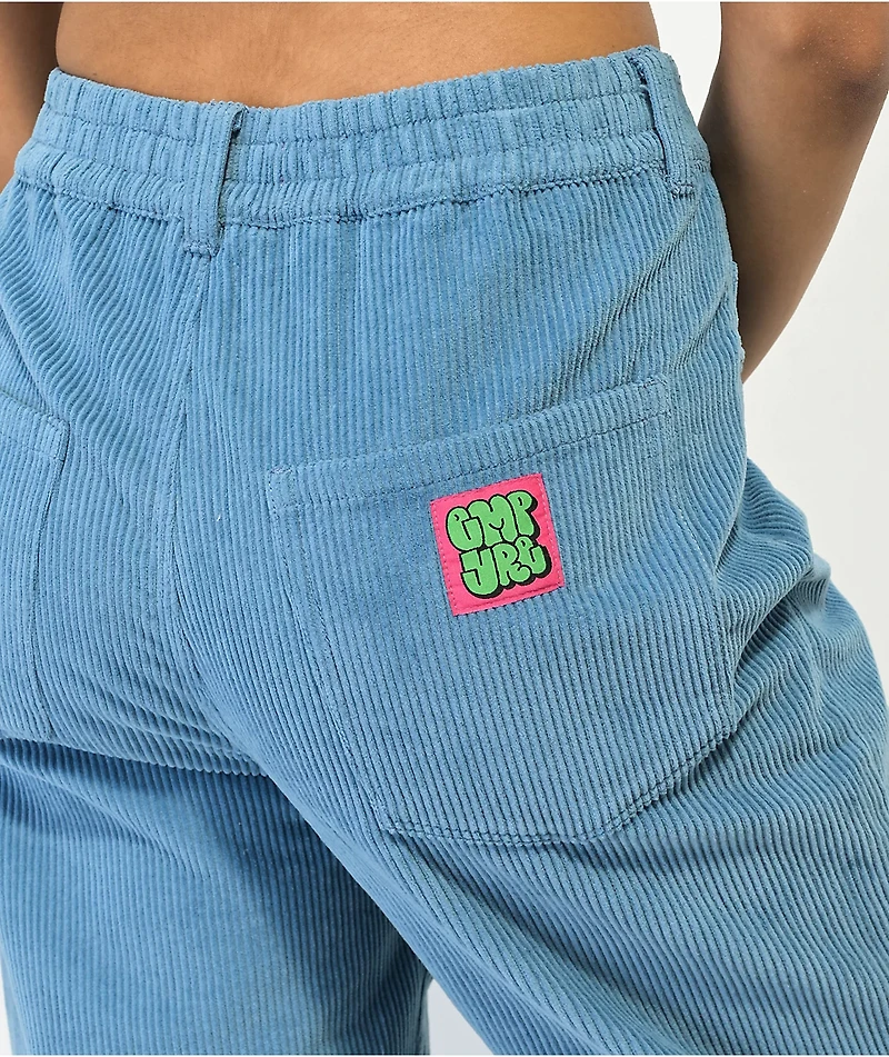 Empyre Tori Pleated Blue Corduroy Skate Pants