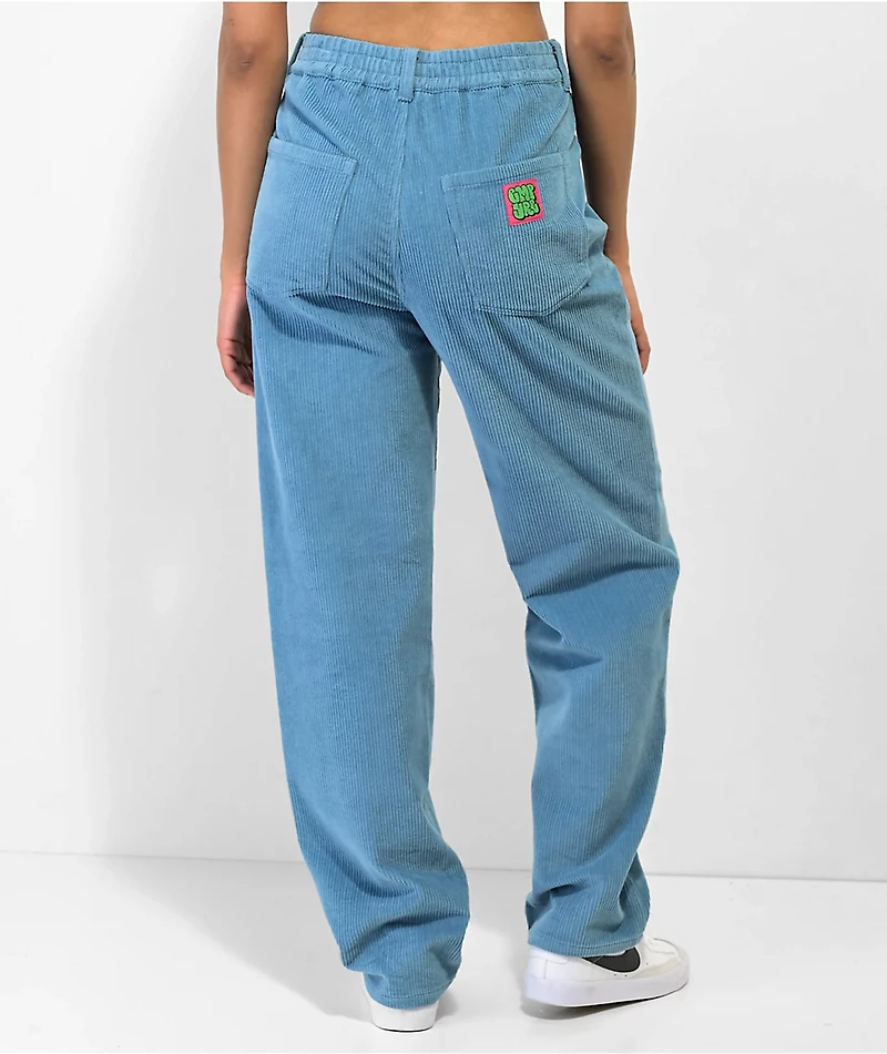 Empyre Tori Pleated Blue Corduroy Skate Pants