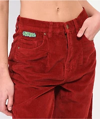 Empyre Tori Pleated Wine Corduroy Skate Pants