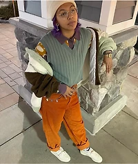 Empyre Tori Rust Corduroy Skate Pants