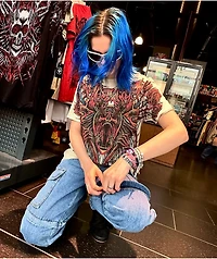Empyre Tori Shindig Blue Zip Off Cargo Jeans