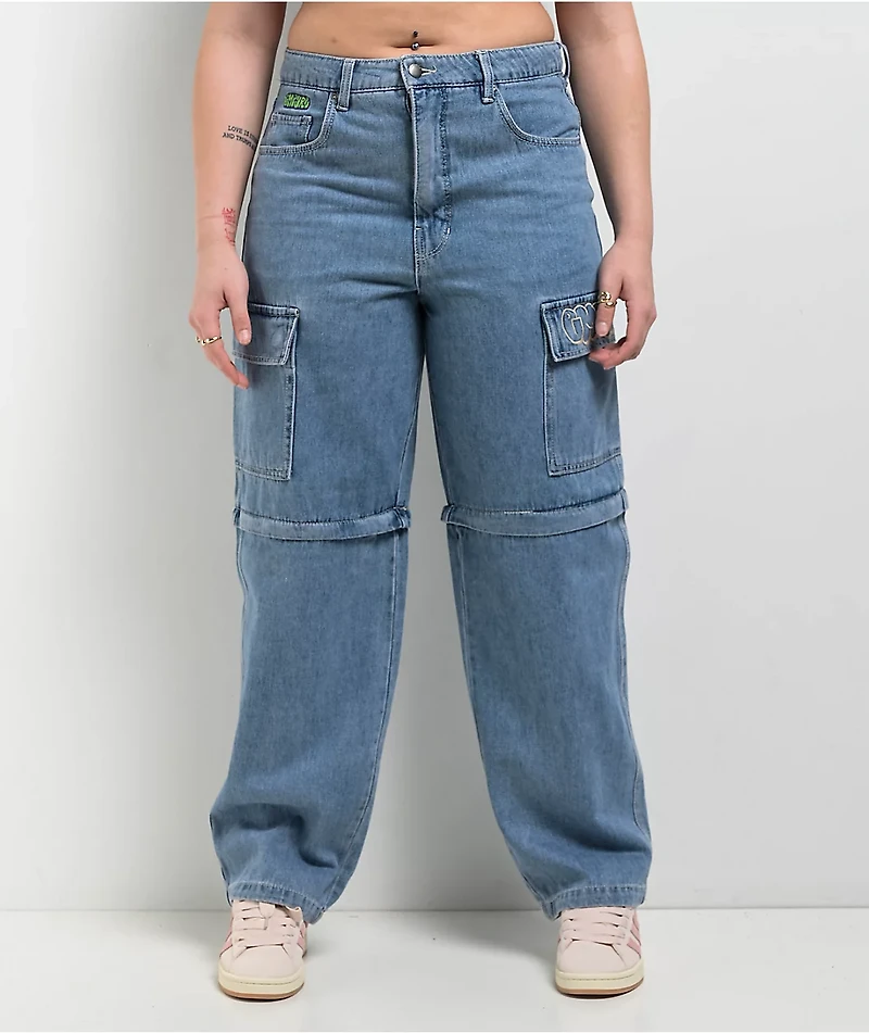 Empyre Tori Shindig Blue Zip Off Cargo Jeans