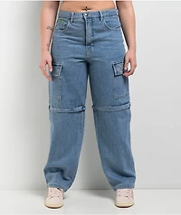 Empyre Tori Shindig Blue Zip Off Cargo Jeans