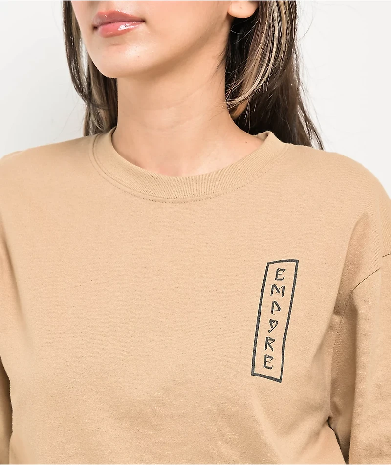 Empyre Traditional Dragon Natural Long Sleeve T-Shirt