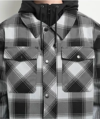Empyre Traversed Black & Grey Plaid 10K Snowboard Jacket