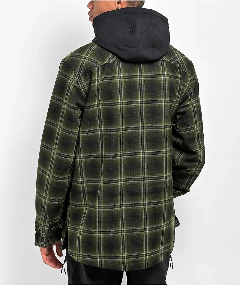 Empyre Traversed Green & Black Plaid 10K Snowboard Jacket 2024