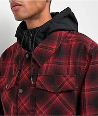 Empyre Traversed Red & Black Plaid 10K Snowboard Jacket 2024