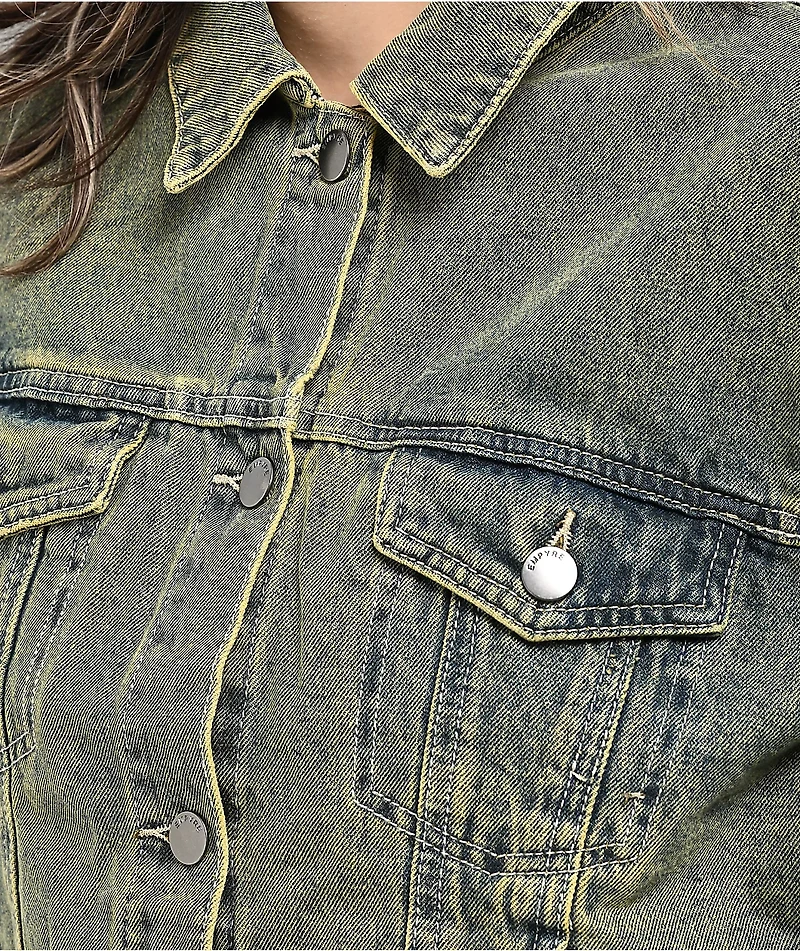 Empyre Trucker Petrol Wash Denim Jacket