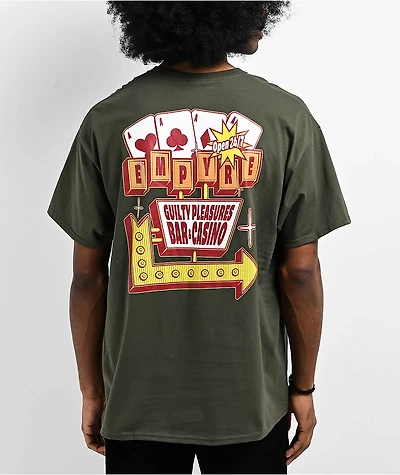 Empyre Two Wheels Forever Olive Green T-Shirt