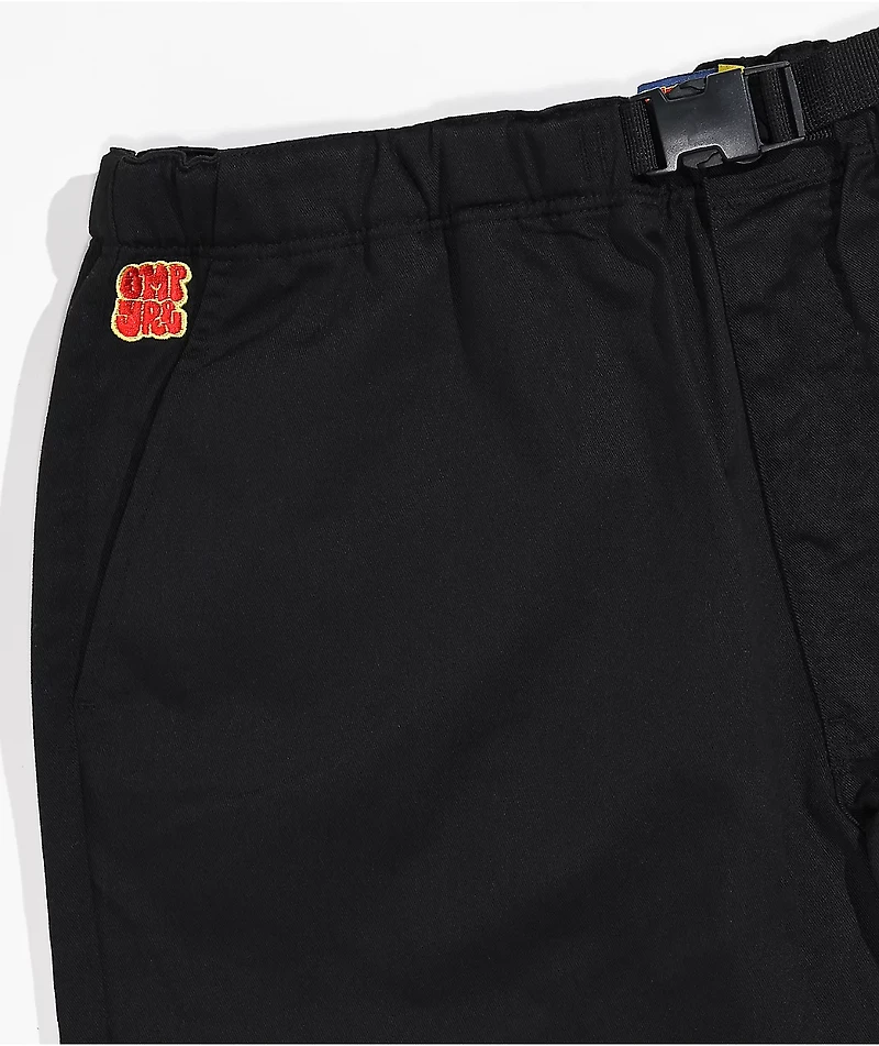 Empyre Tyson Loose Fit Black Elastic Waist Skate Pants